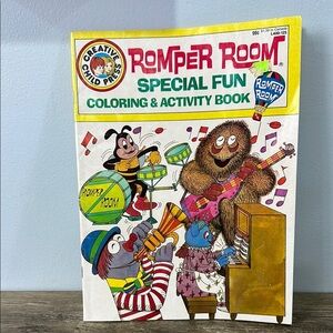 Creative Child Press ROMPER ROOM Special Fun Coloring Book 1987 Vintage